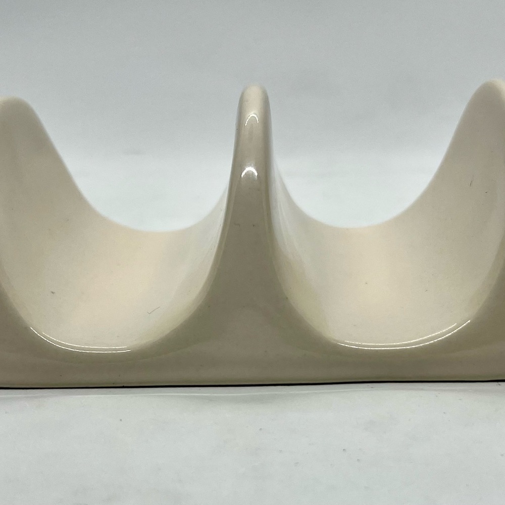 Rae Dunn White “TACOS” Ceramic Holder LL Artisan Collection 213 by Magenta - Picture 3 of 5